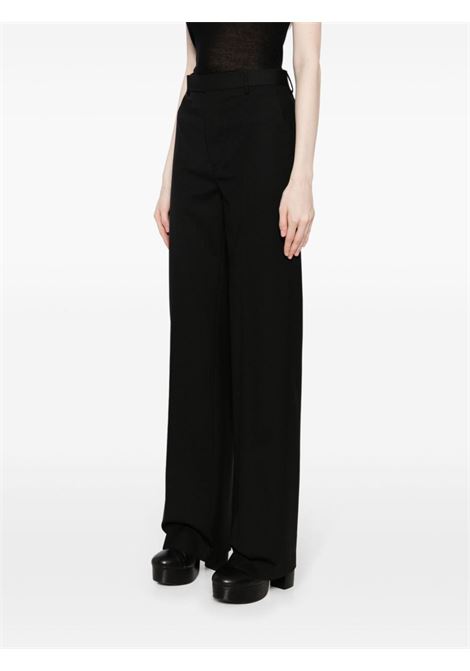 Black straight-leg tailored trousers - women RICK OWENS | RP01D2302ZL09